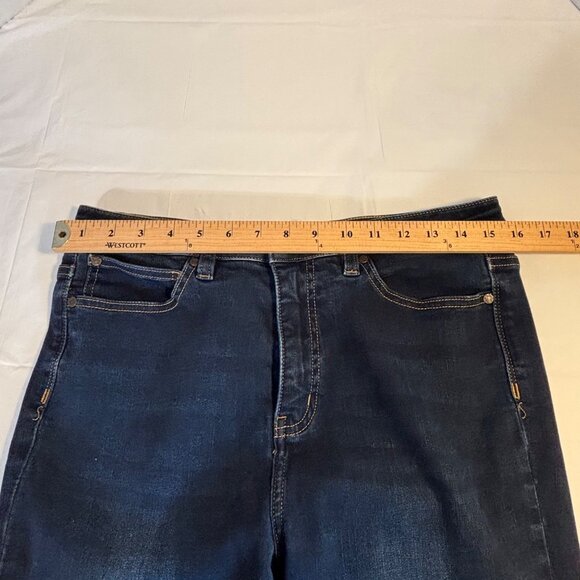 Soft Surroundings Womens Dark Wash Denim Skinny Jeans Size 8 Stretch - Picture 6 of 10